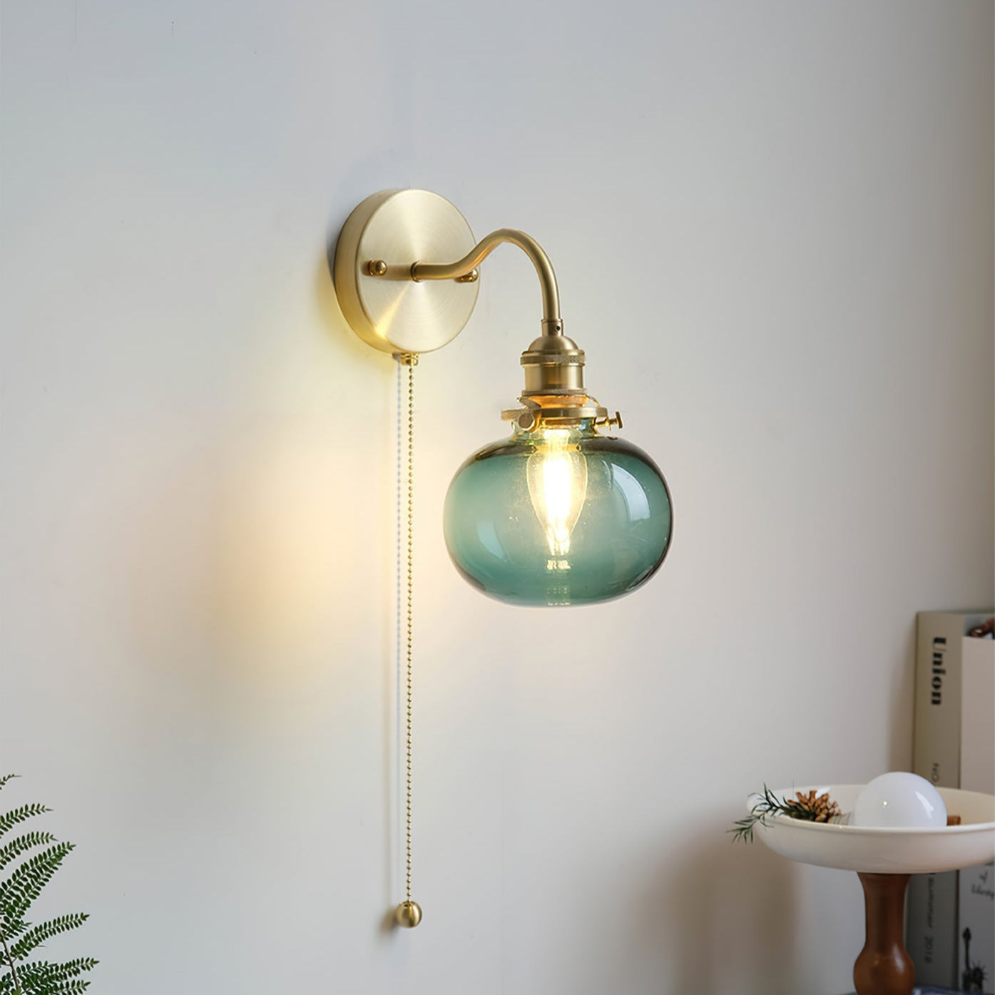 Valentina Vintage Glass Wall Lamp