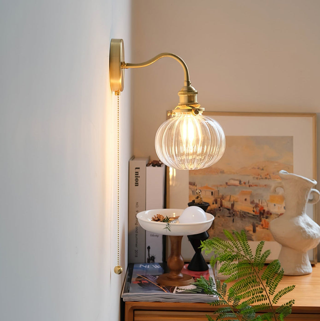 Valentina Vintage Glass Wall Lamp
