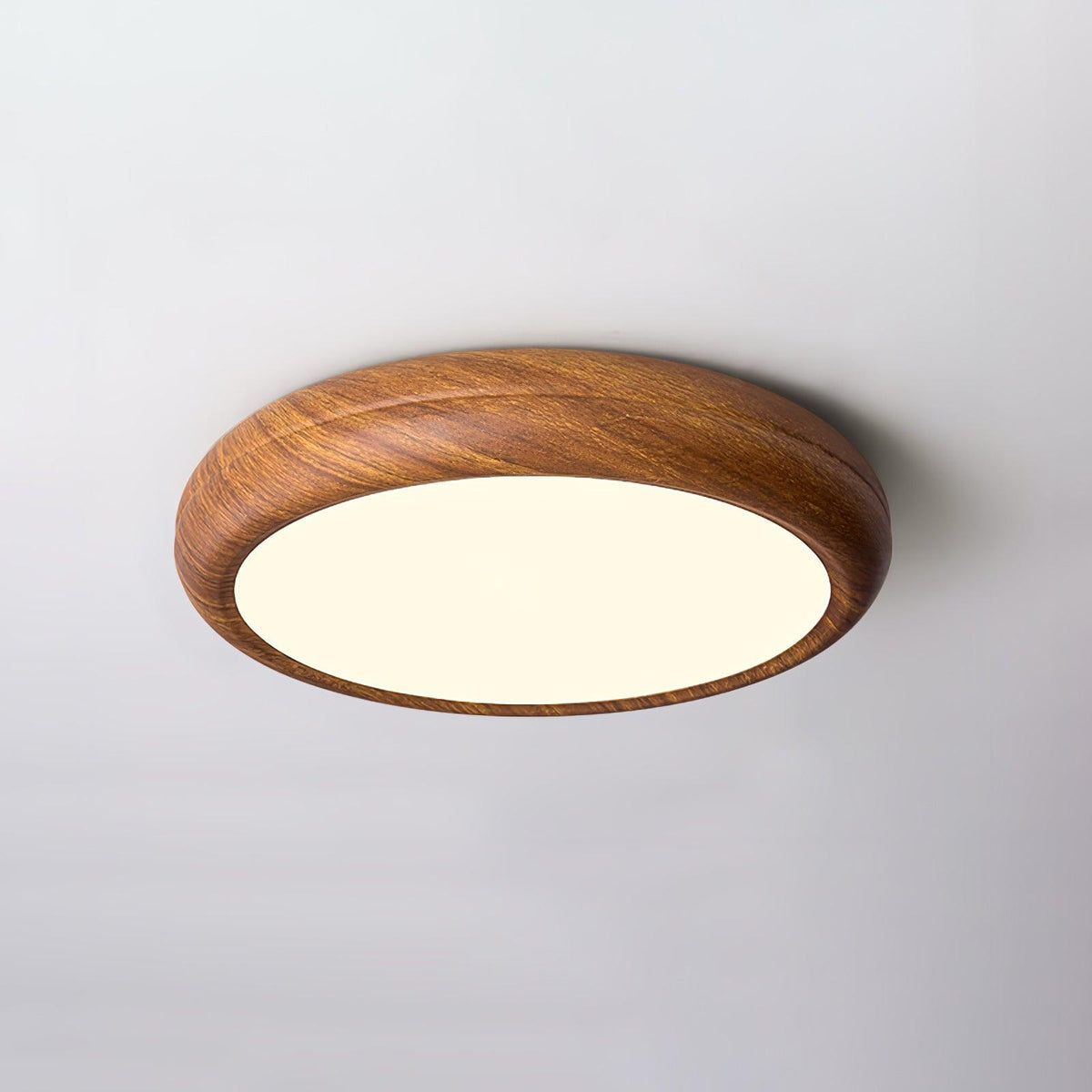 Muto Wood Grain Round Ceiling Light - Letslighting