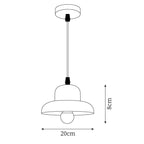 Wood Hat Pendant Lamp Curved Organic