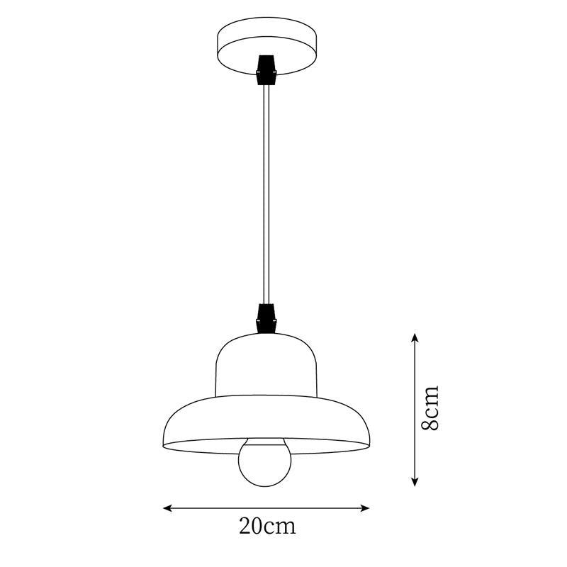 Wood Hat Pendant Lamp Curved Organic