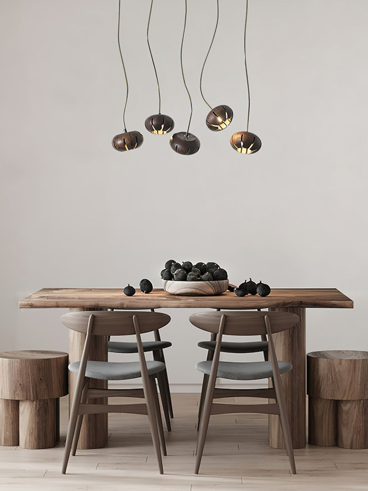 Zasorir Sculptural Marble Cluster Pendant Light