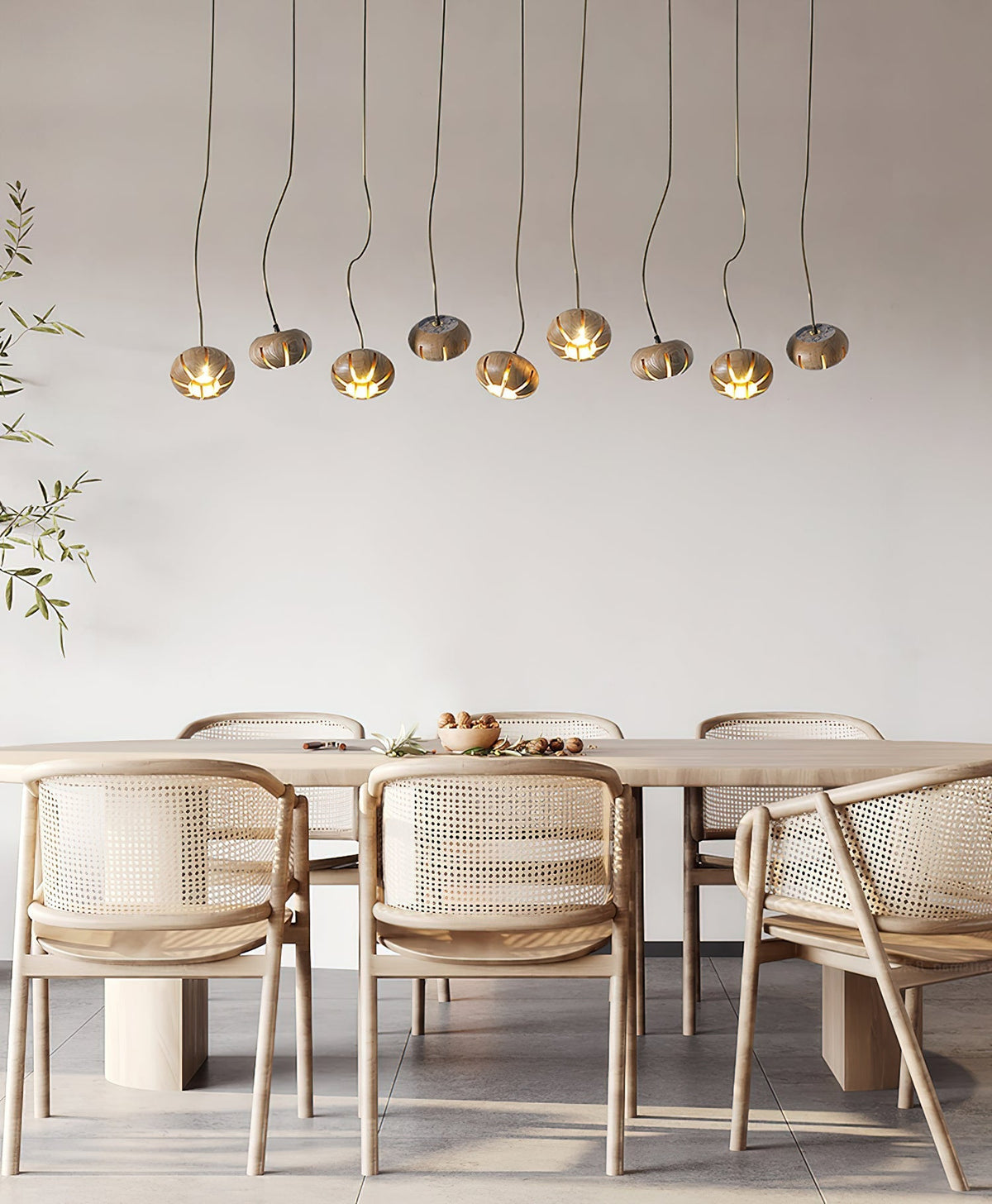 Zasorir Sculptural Marble Cluster Pendant Light