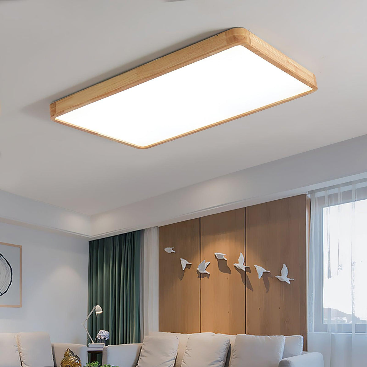 Muto Wooden Geometric Ceiling Light - image 5
