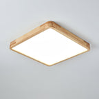 Lustra Ceiling Light Wooden Geometric LED