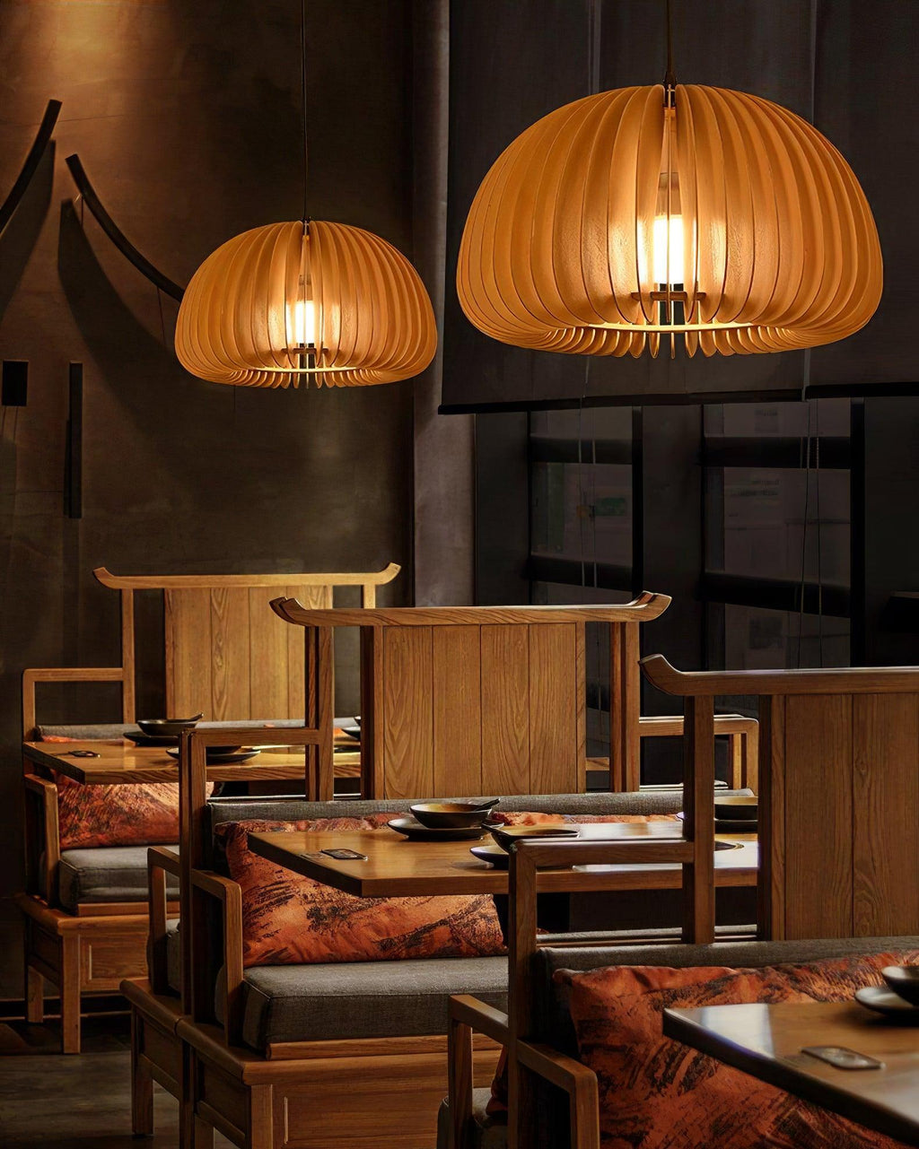 Orlenan Wood Retro Pendant Lights