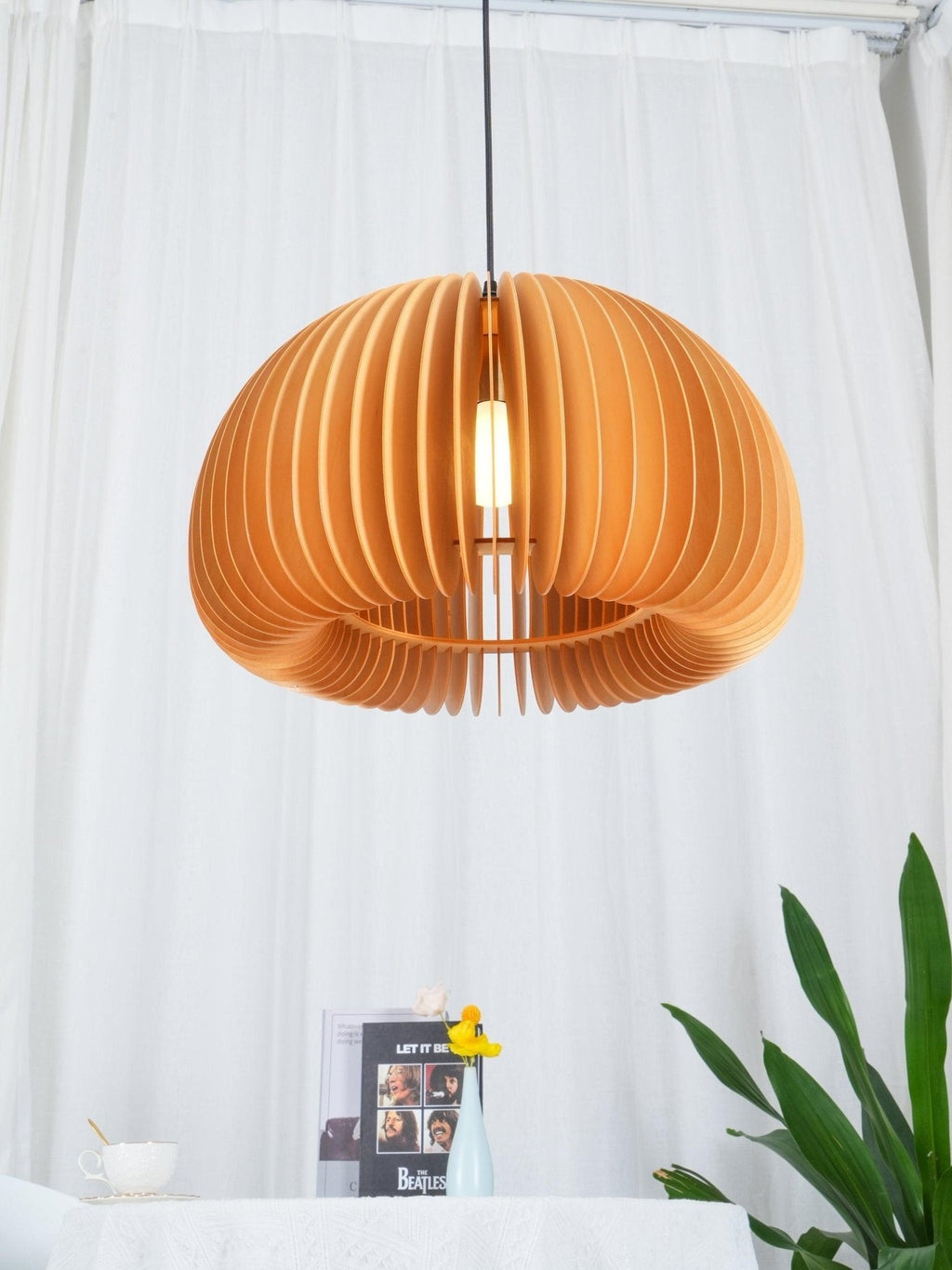 Orlenan Wood Retro Pendant Lights