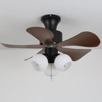 Lunara Vintage Wood Ceiling Fan Light