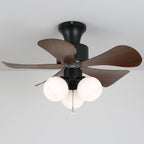 Lunara Vintage Wood Ceiling Fan Light