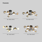 Arisha Design LED Flush Mount Ceiling Light Bedroom/Living Room