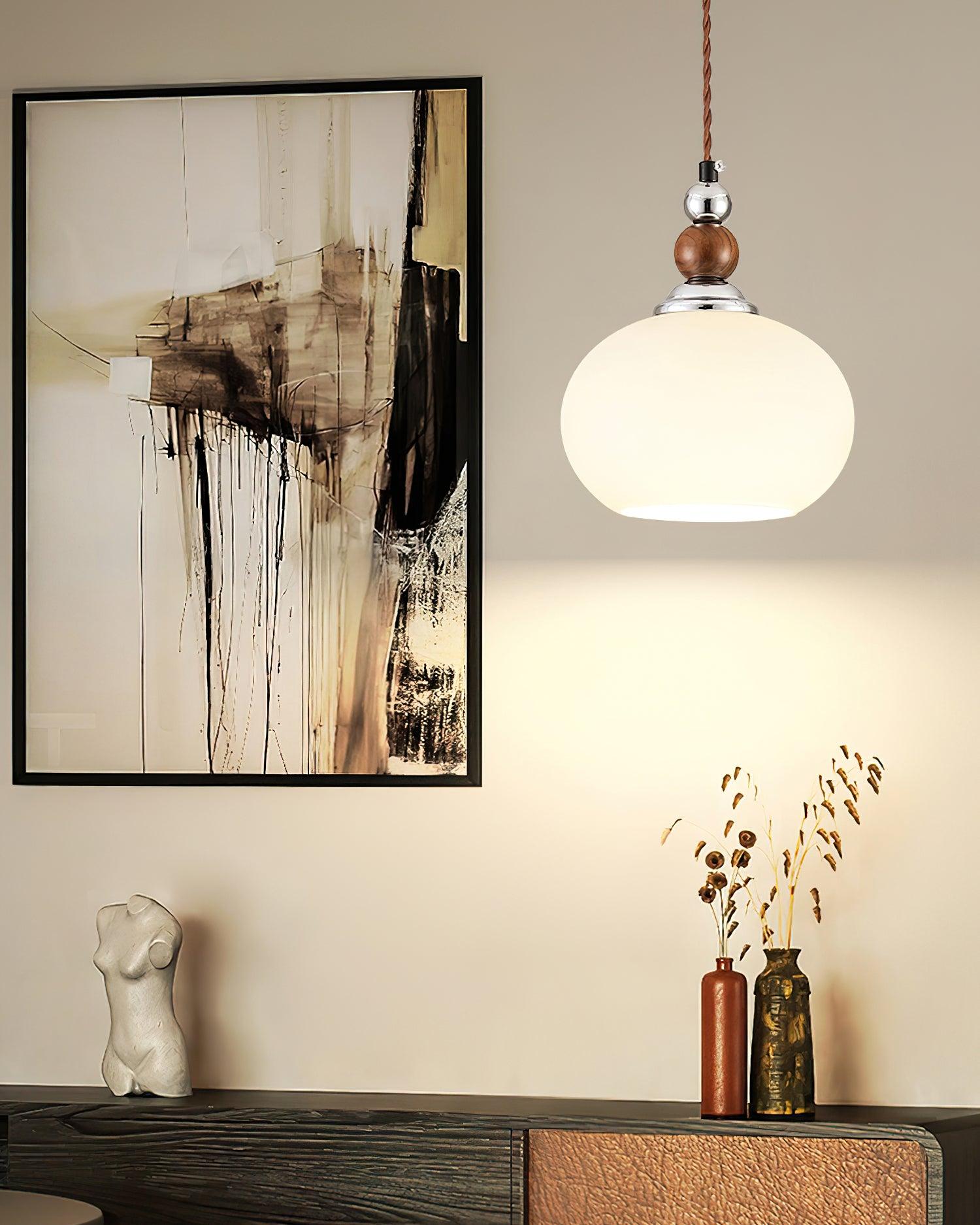 Luna Modern Glass Pendant Lamp