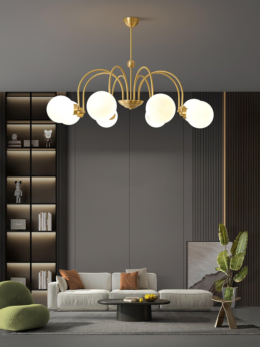 Aurora Luxe Glass Chandelier