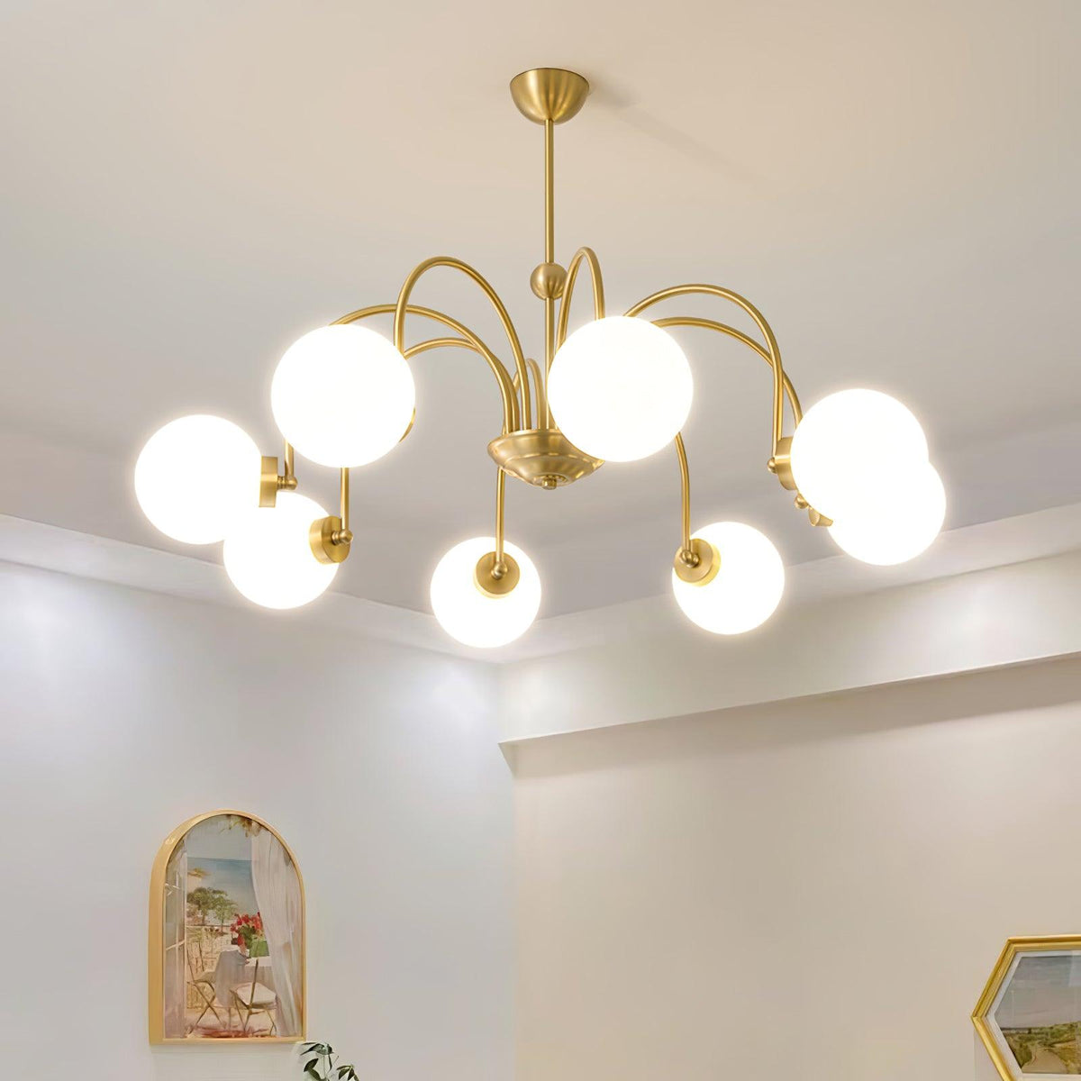 Aurora Luxe Glass Chandelier