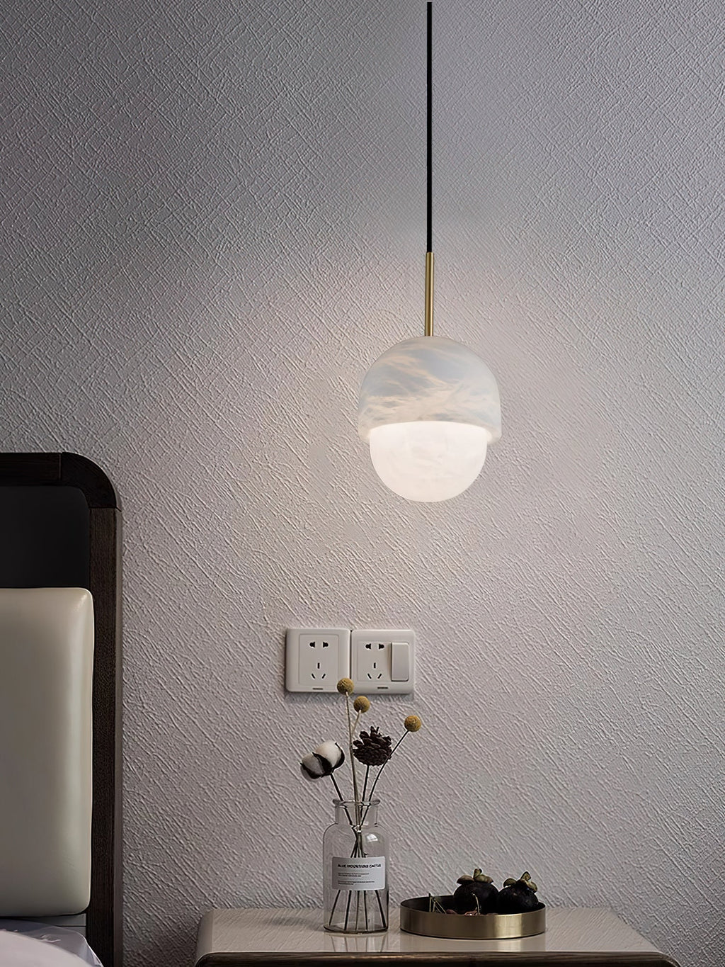 Aurzorus Modern Minimalist Art Alabaster Pendant Light