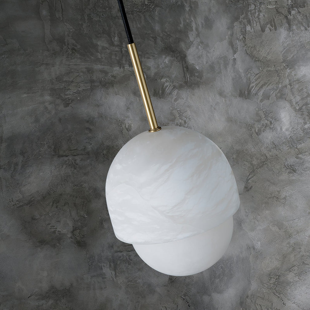 Aurzorus Modern Minimalist Art Alabaster Pendant Light