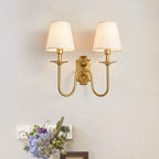 Silva Vintage Double Fabric Shades Wall Lamp - image 2