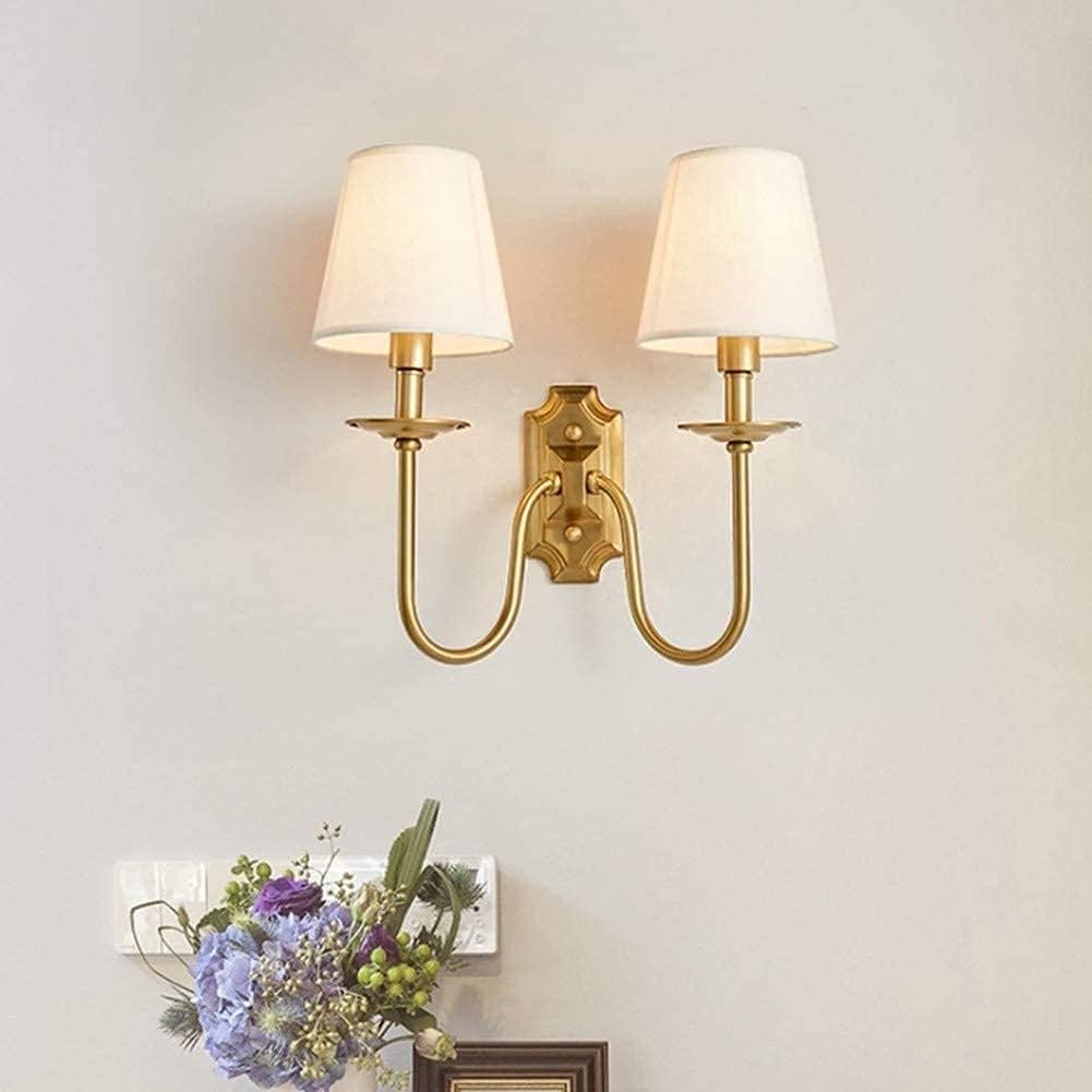 Silva Vintage Double Fabric Shades Wall Lamp - image 2