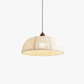 Ritta Retro Lantern Wooden Farbic Pendant Light Study Kitchen