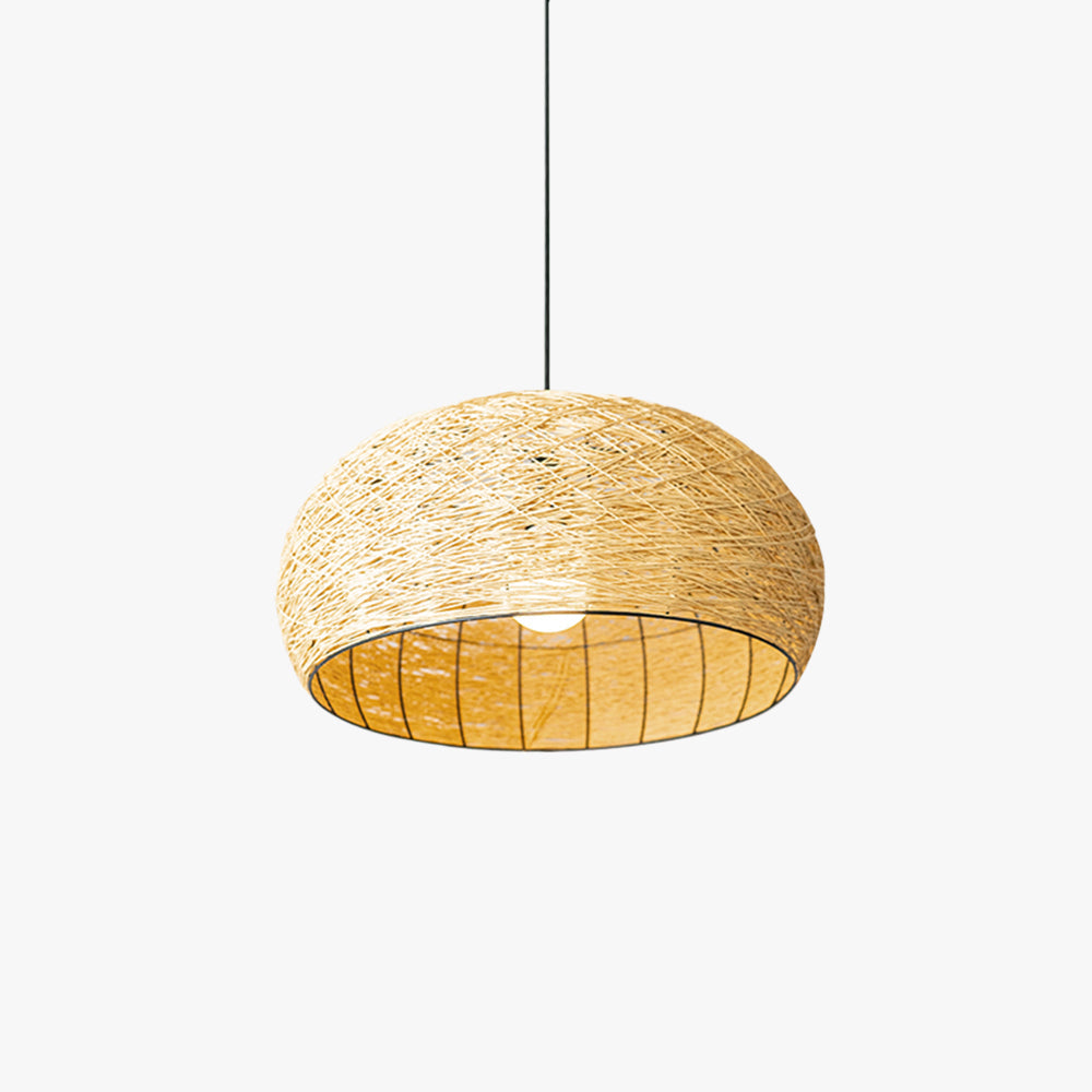 Ritta Design Birds Ritta Rattan LED Pendant Light Dining Room Bedroom