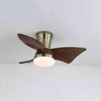 Caspian Modern Wood Ceiling Fan Light