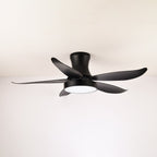 Aveline Modern Black Ceiling Fan Light