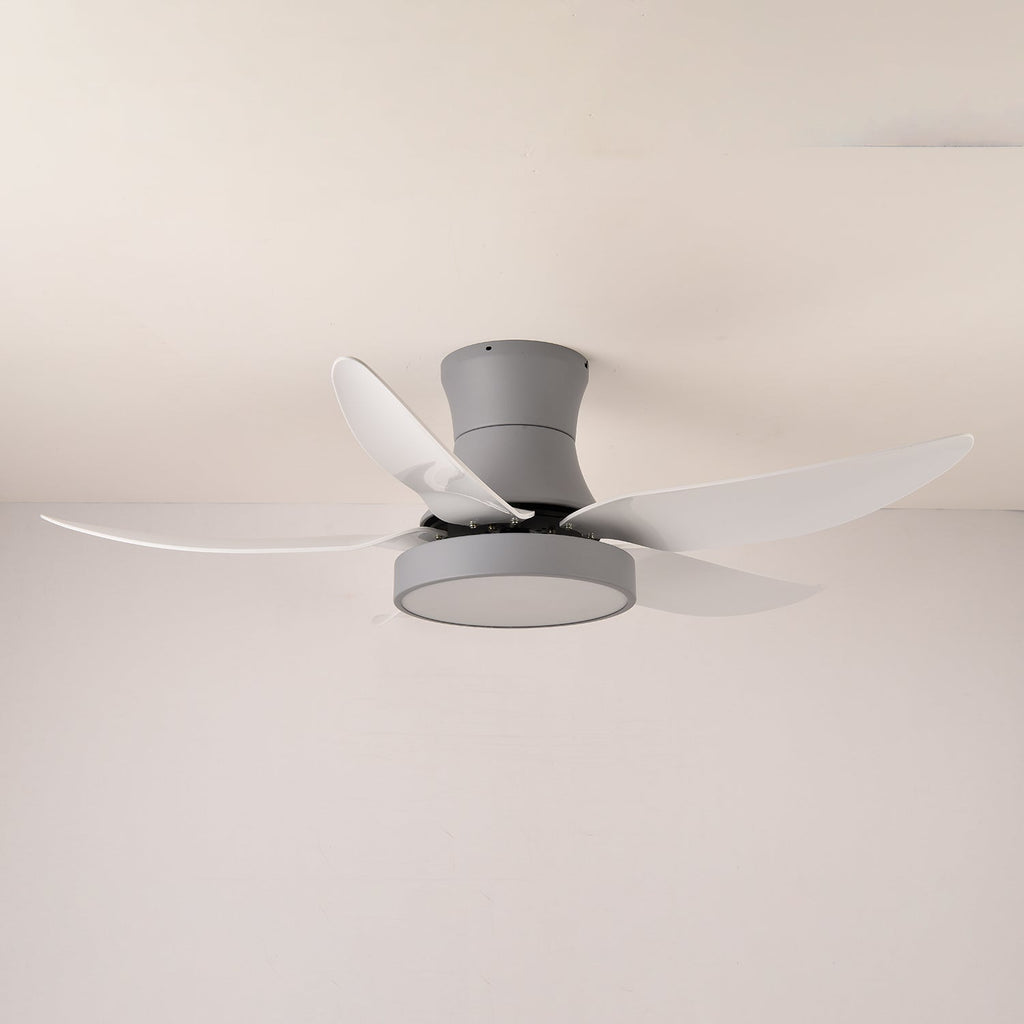 Aveline Modern Black Ceiling Fan Light