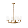 Avlaeir Vintage Industrial Brass Fabric Chandelier