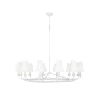Avlaeir Vintage Industrial Brass Fabric Chandelier