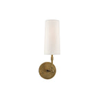 Ernorora Vintage Industrial Brass Fabric Wall Lamp