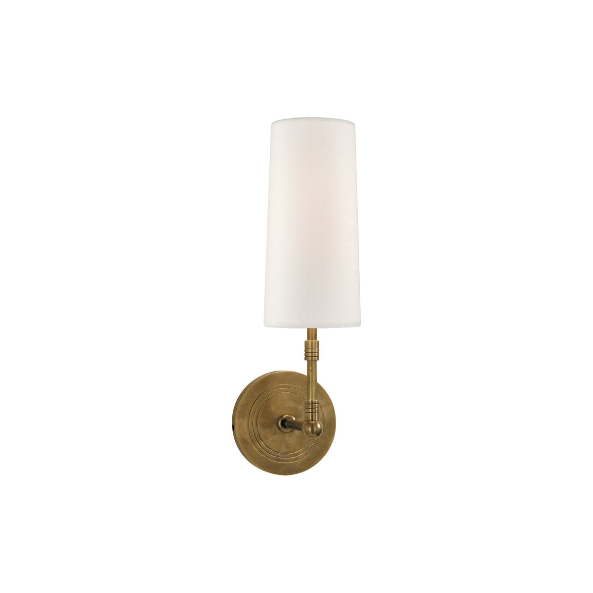 Ernorora Vintage Industrial Brass Fabric Wall Lamp