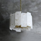 Zoe Postmodern Luxury Tiered Alabaster Chandelier
