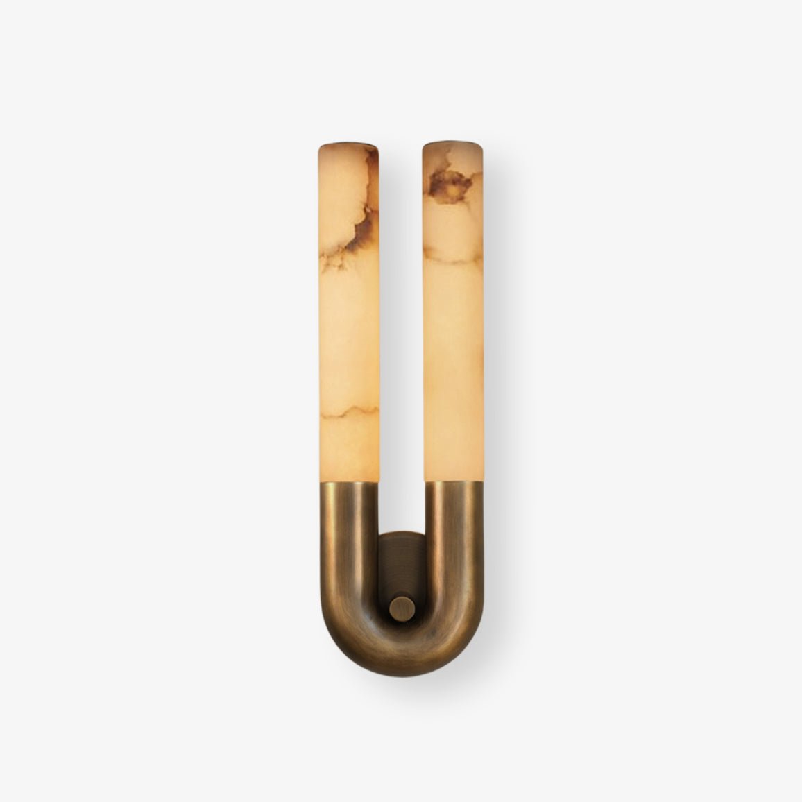 Arch Modern Alabaster & Metal Wall Light