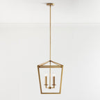 Lodge Lantern Brass Pendant Light
