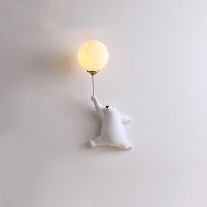 Aria Wall Reading Lamp Bear Balloon Children Bedroom/Bedside/Study