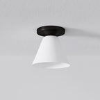Cone Flush Mount Glass Ceiling Light Modern