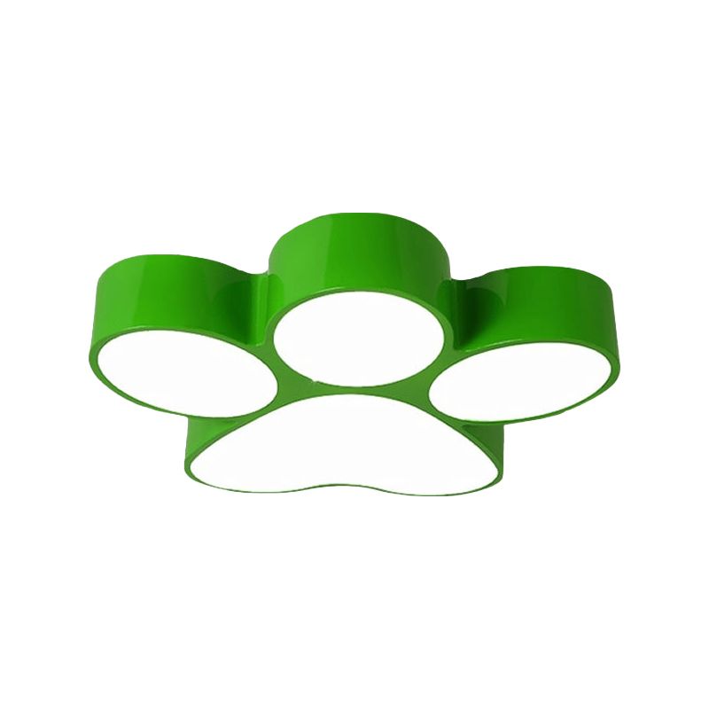 Arisha Modern Dog Paw Acrylic Children Ceiling Flush Mount Light