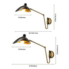 Epoch Industrial Swing Arm Vanity Wall Lamp