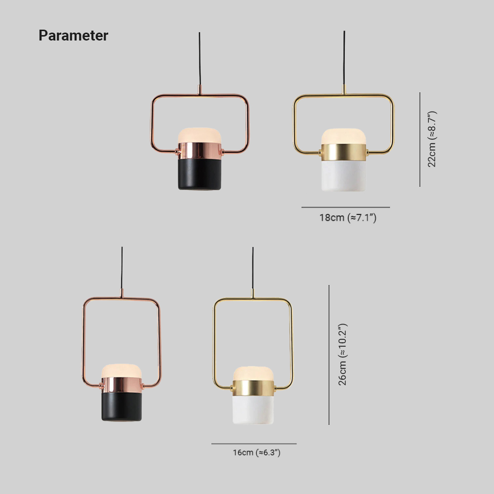 Arisha Modern Industrial Scandinavian Glass Pendant Light