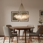 Haze Glass Bubble Chandelier
