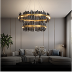 Kristy Industrial Chandelier Cylindrical Living Room