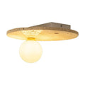 Arisha Modern Globe Glass Flush Mount Ceiling Light Living Room