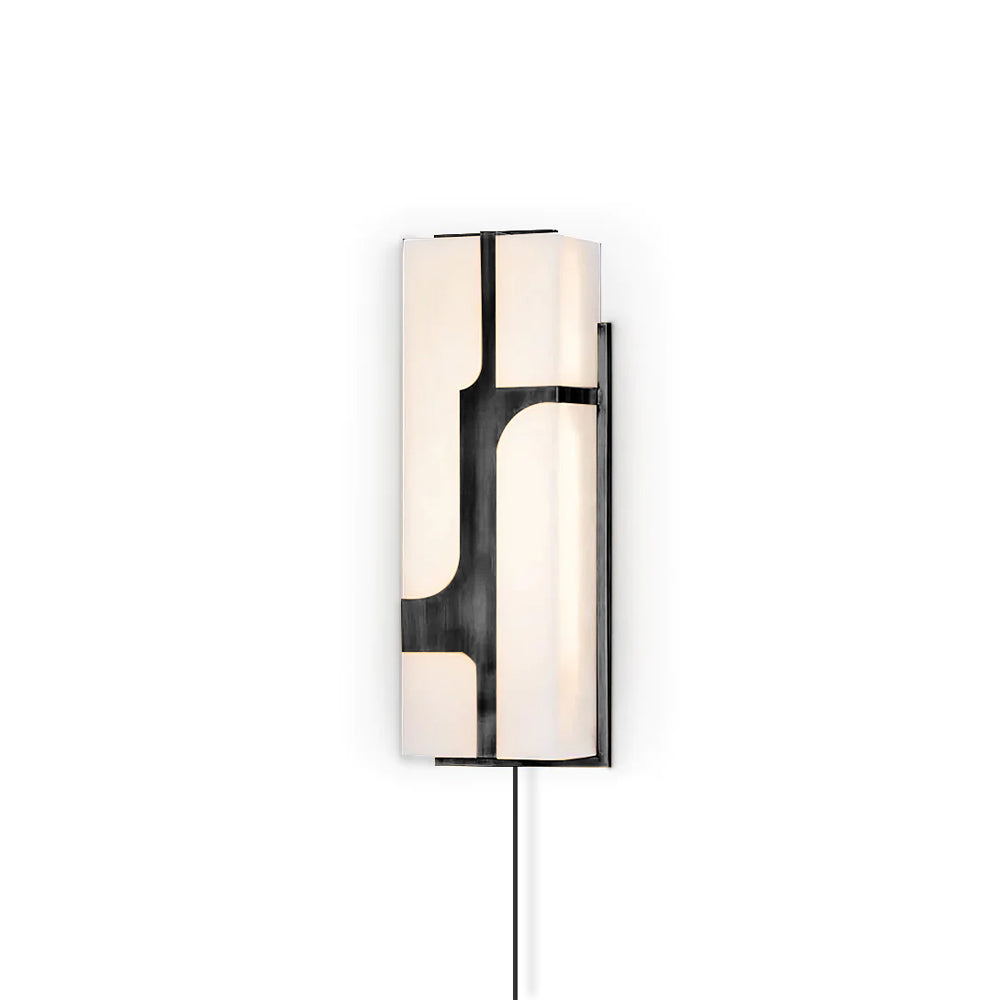 Ariel Wall Lamp Plug-In Bronze & Alabaster