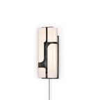 Ariel Wall Lamp Plug-In Bronze & Alabaster