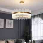 Kristy Modern Round Rectangular Chain Chandelier