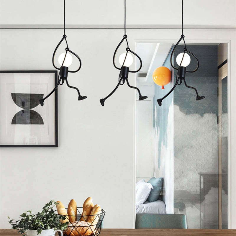 Mira Retro Modern Iron Man Pendant Light Living Room