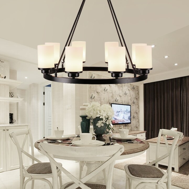 Silva Retro Glass Chandelier for Living Room