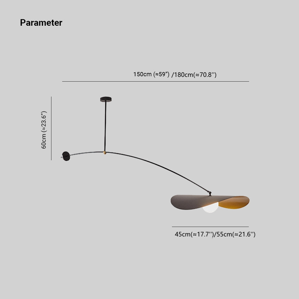Arisha Minimalist LED Leaf Shaped Pendant Light