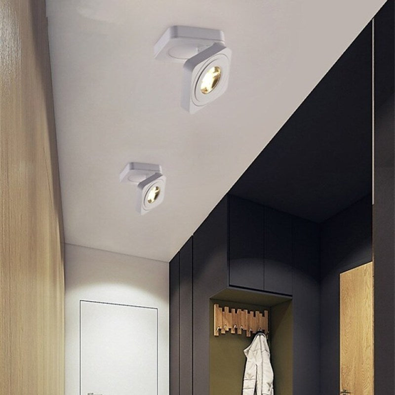 Arisha Modern LED Flush Mount Ceiling Light Black White Living Room Dining Room