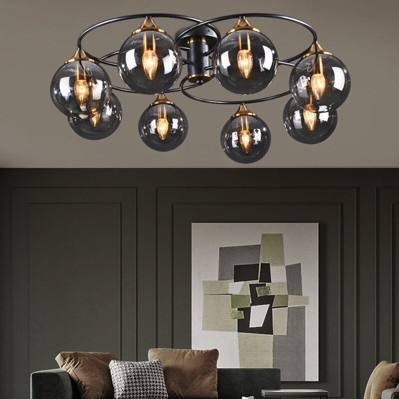 Valentina Nordic Bubble Glass Ceiling Light