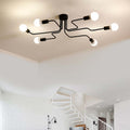 Epoch Modern Minimalist Industrial Flush Mount Ceiling Light